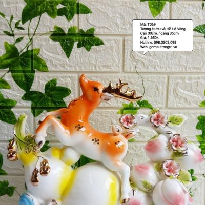 TƯỢNG HƯƠU VÀ HỒ LÔ VÀNG